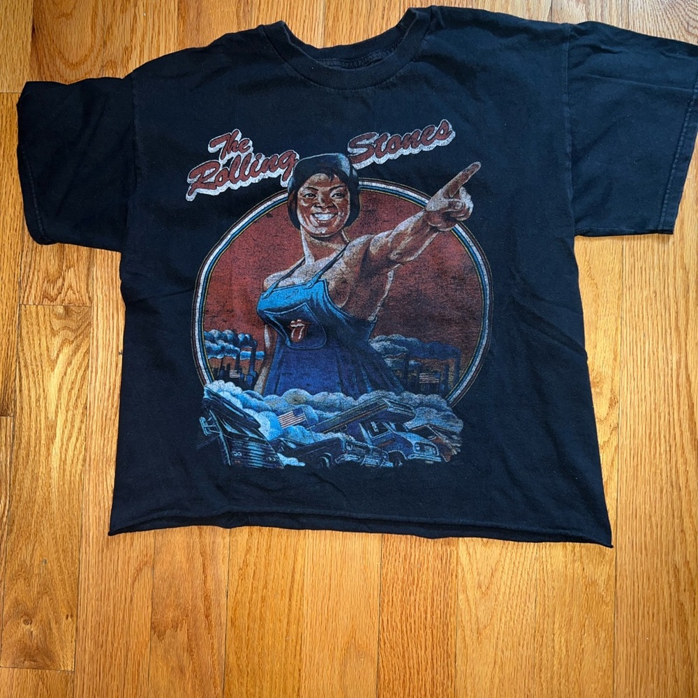 Black Rolling Stones Graphic T-Shirt